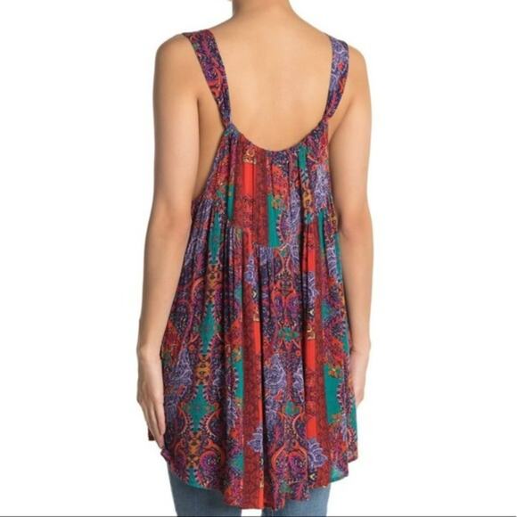 Free People Count Me In Trapeze Tunic Tank Top NWT Size XS - Picture 2 of 6